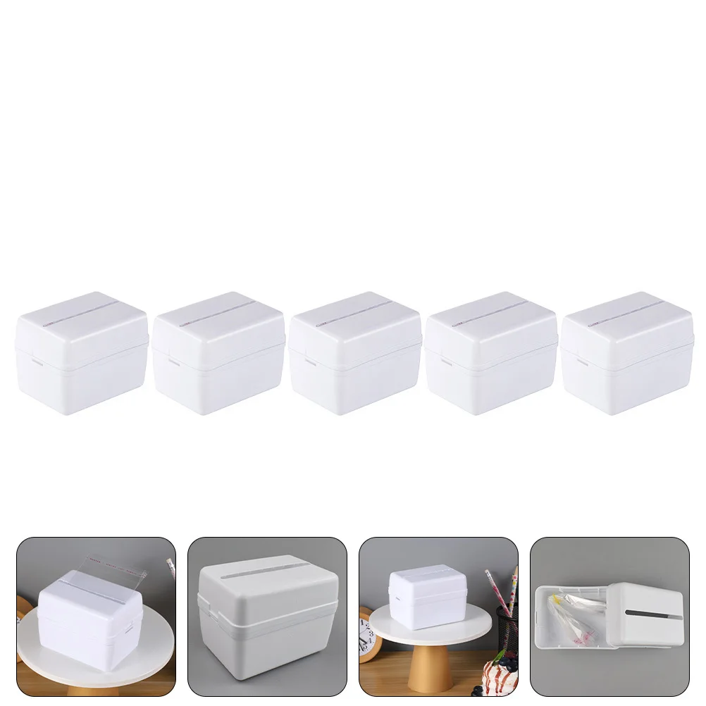 5Sets Cake Pulling Box Plastic Verjaardagsfeestje Decor Cake Pull Out Kit Verrassing Verjaardag Rekwisieten