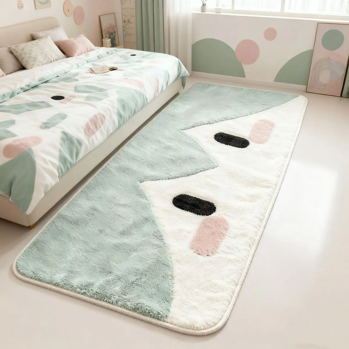 アニメ初音ミクパターン漫画スタイルカーペット浴室トイレマット滑り止めソフト快適なフロアマットベッドサイド装飾パッド