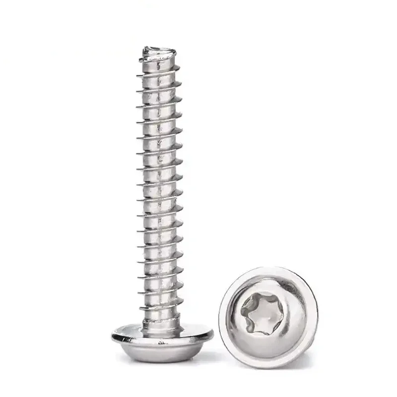 PWB 304 Stainless Steel Pan Head Plus-Blossom Torx with Cushion Self-Tapping Screw Anti-Theft Phone Computer M2-M5 view 4