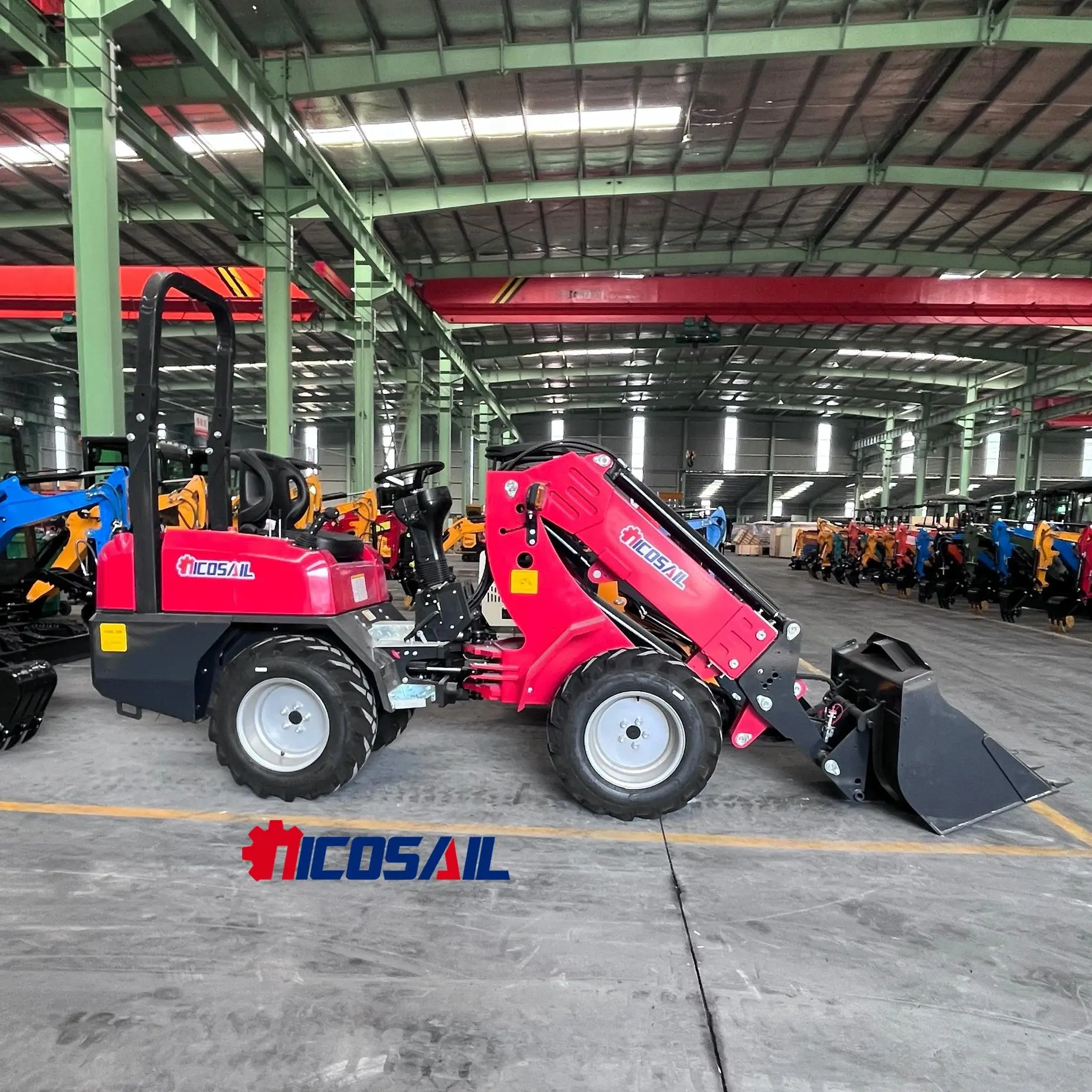 جرافة منزلقة صغيرة مخصصة مع زاحف هيدروليكي قوي في الصين #1