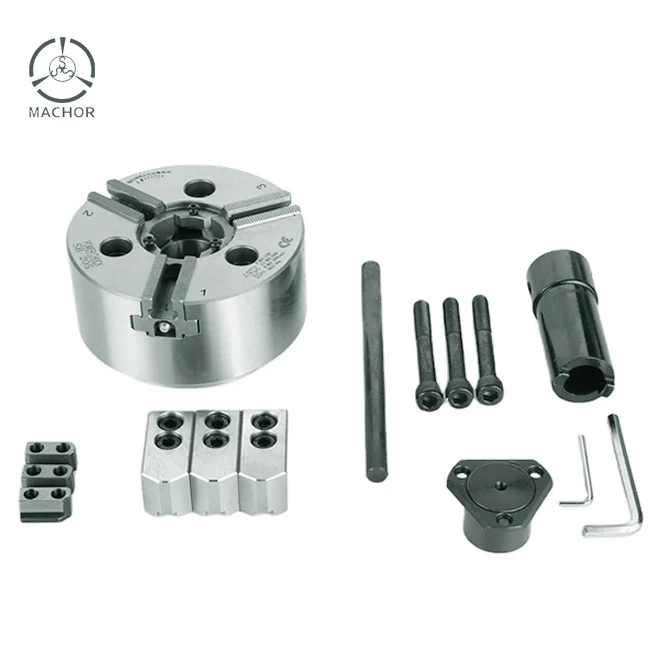 8 Inch High Speed Steel 3 Jaw Hollow Hydraulic Chuck for CNC Lathe Machine