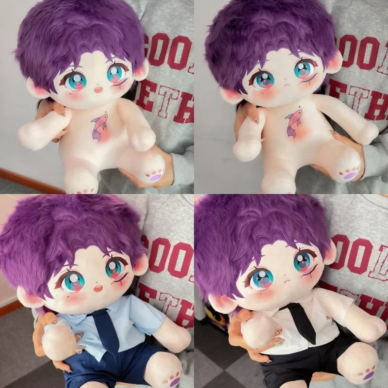 

40cm Cute Anime Plush Idol Cotton Doll Stuffed Super Star Fugure Doll Can Change Clothes Gift for Kids Love and Deepspace