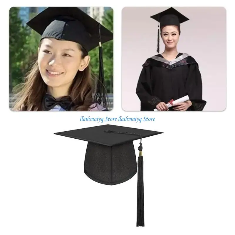 573B شرابات سحر قبعة التخرج أكاديمية تذكارية قبعة هامش قبعة التخرج لمناسبة احتفالية #4