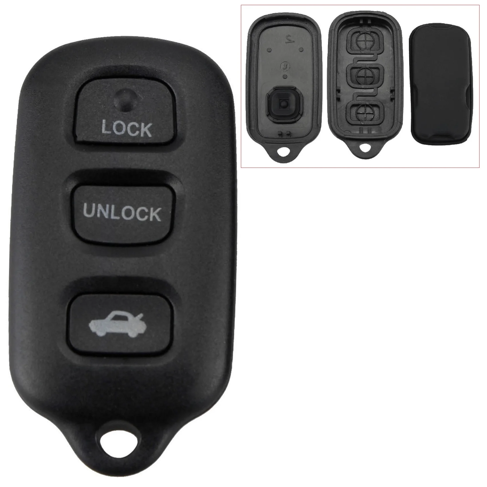 3 + 1 przyciski bezkluczykowy dostęp do pojazdu obudowa pilota z kluczykiem samochodowym obudowa pokrywy obudowy Fob naprawa Toyota Avalon Lexus LS400 ES300 SC300 SC400