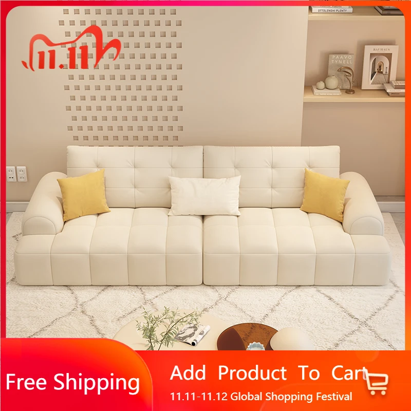 

Conference Leather Living Room Sofa Modern Multifunction White Puff Living Room Sofa Design Replica Divano Lounge Furniture