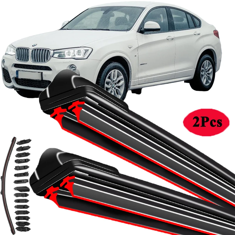 

For BMW X4 F26 2014 2015 2016 2017 2018 Wiper Blades Cutter Arms Front Window Windshield Windscreen Auto Cleaning Replacement