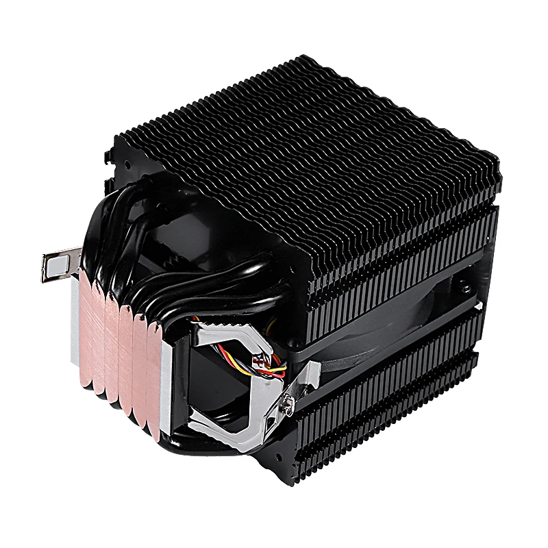 QiuzAim intel cpu cooler Processor Fan 4pin/PWM Air-cooled 6 Heat Pipe Twin Towers Installing LGA115x 1200 1700 am3 am4 AM5 AMD