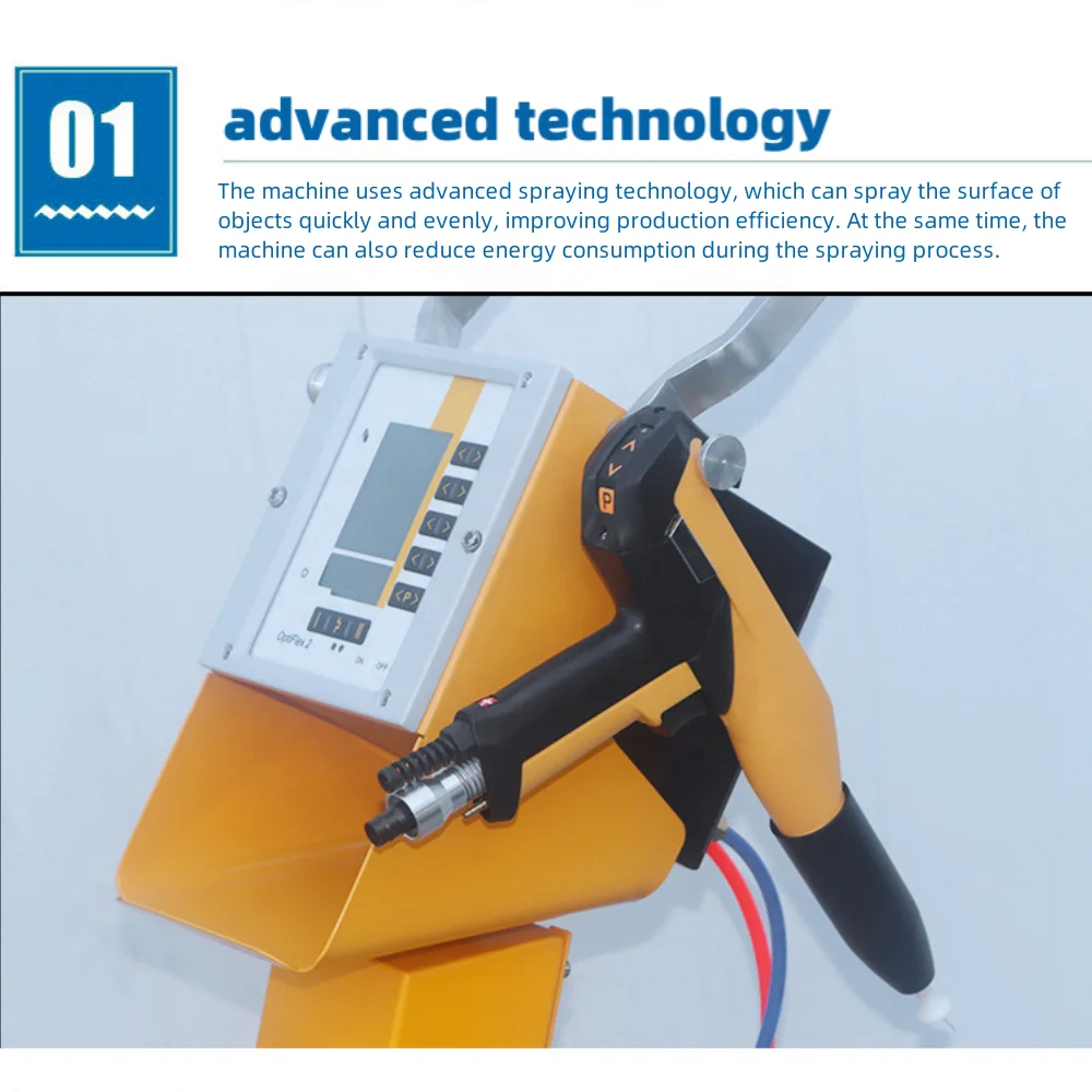 OYLP Electrostatic Powder Coating Spray Machine with PLC & Motor Manual Spray for Home Use Steel Substrate