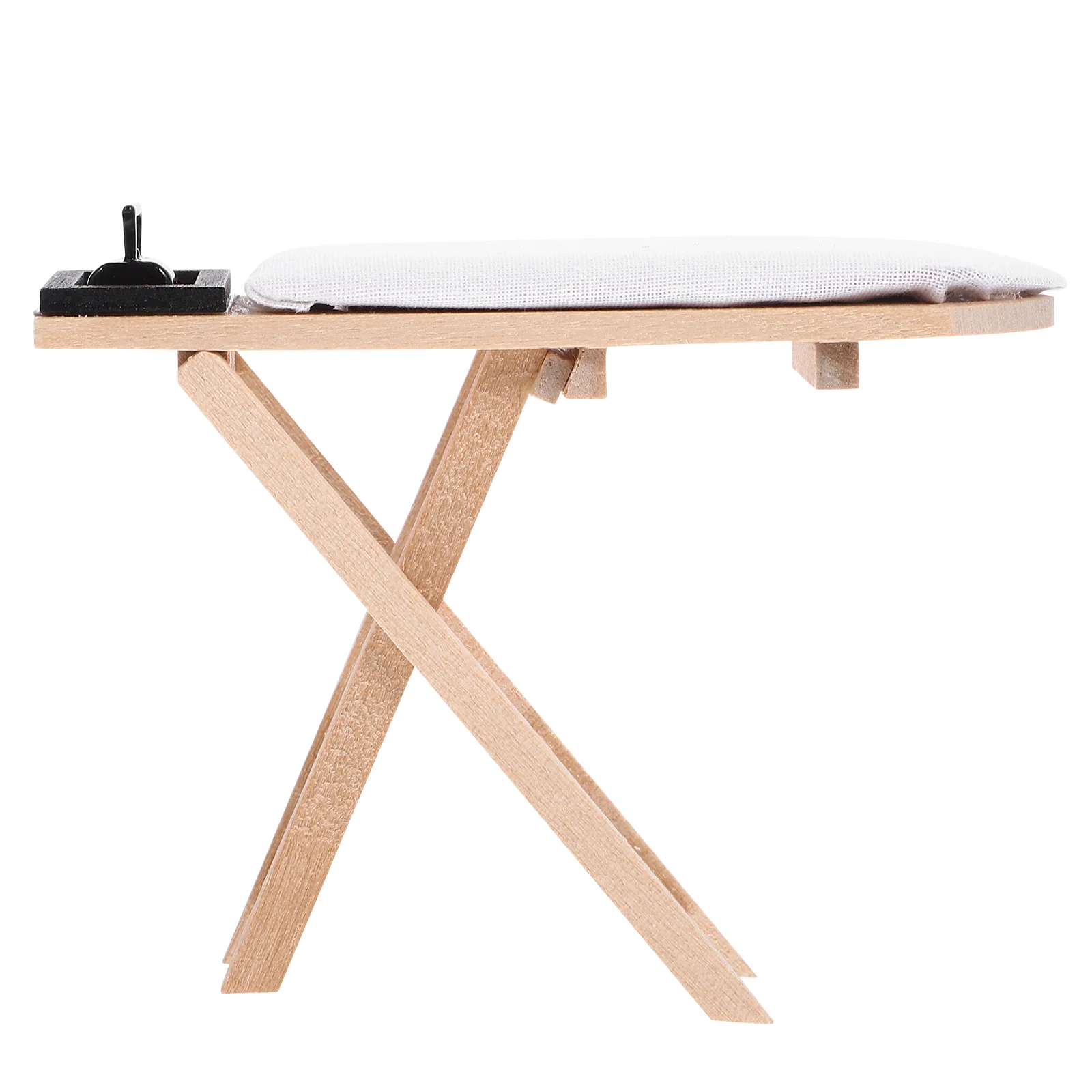 The Iron Mini Ironing Table Ornaments Dollhouse Garden Accessories Alloy Furniture Model