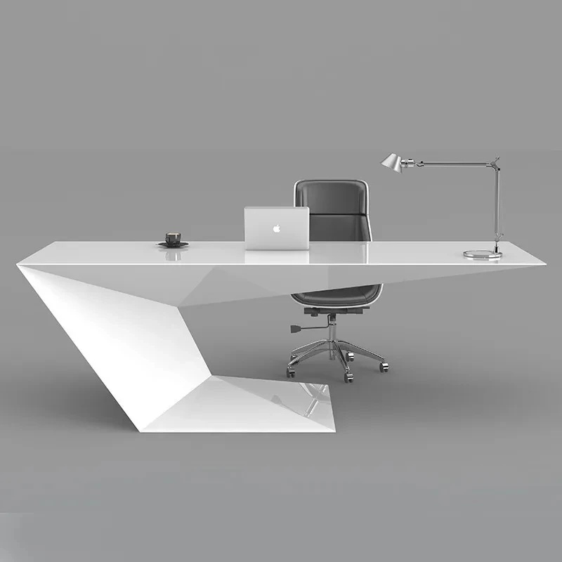 

Conference Modern Office Desk Monitor Writing Corner Standing Reception Office Desk Luxury Mesa Escritorio Office Furniture