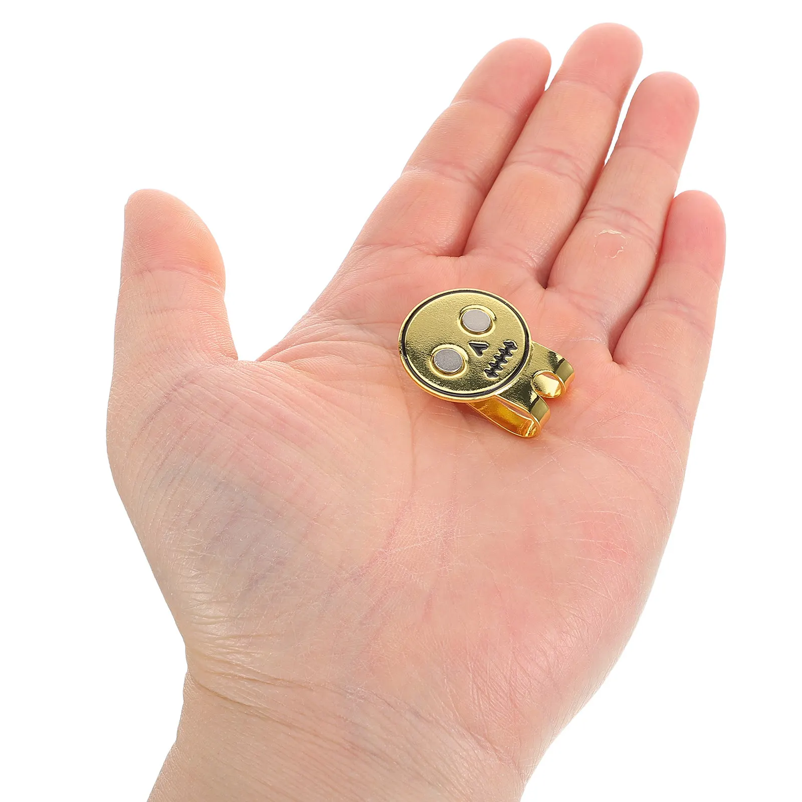 Gold Skull Golf Cap…