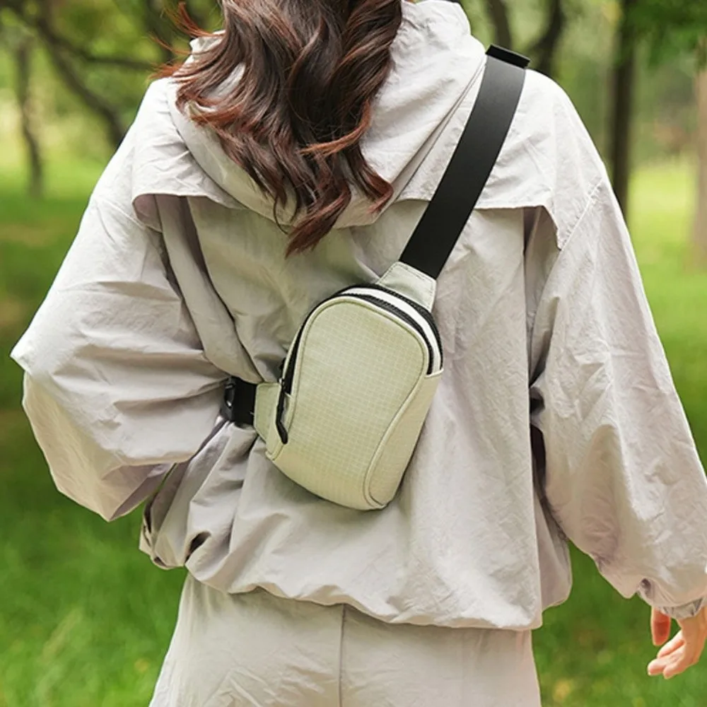 Solid Color Mobile Sports Chest Bag Storage Lightweight Mobile Shoulder Bag Wear Resistant Chest Pack