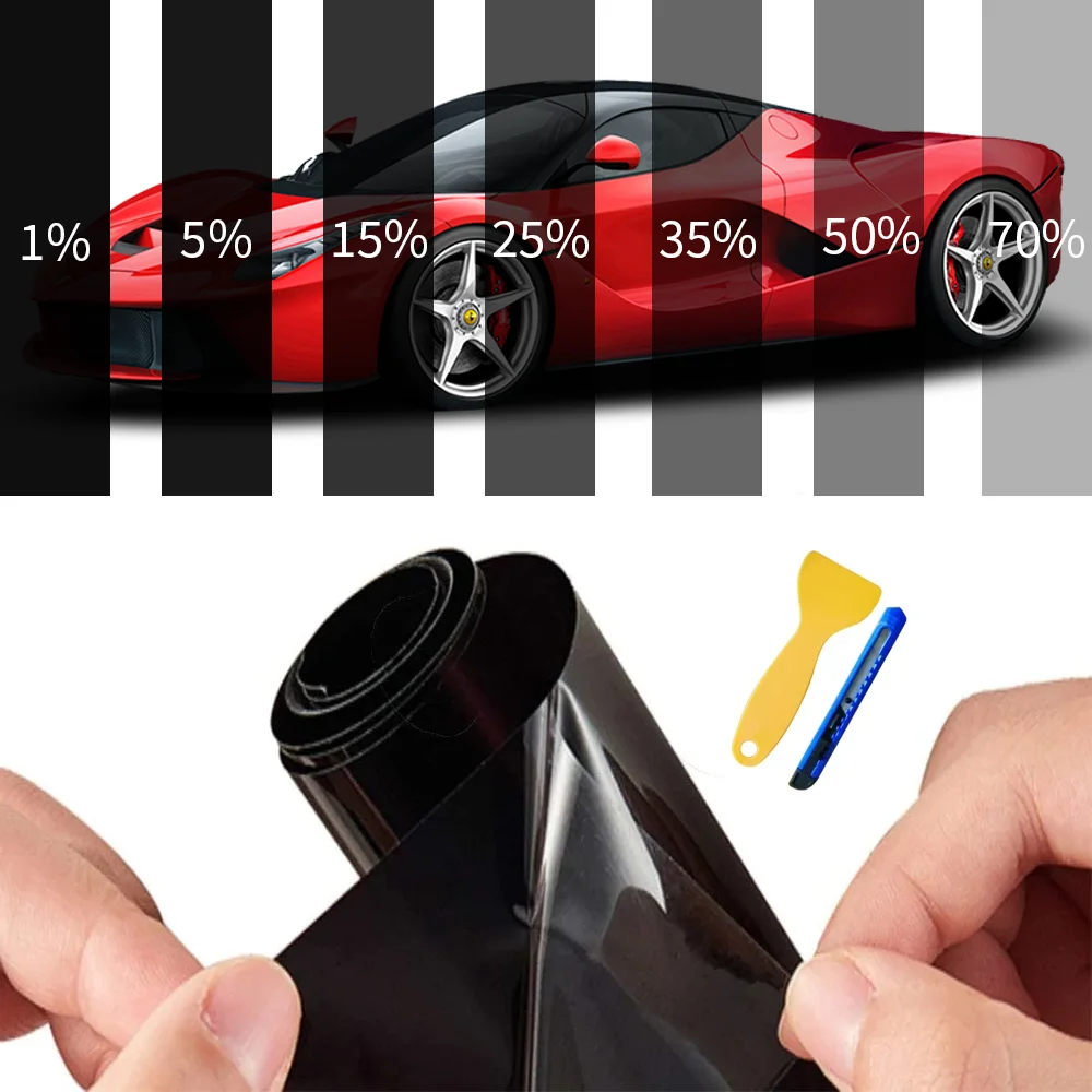 75cmx3m Car Window Privacy Tint Film Auto Vinyl Anti Look Glass Sticker Foils Ceramic Summer Solar UV Protector Mirror Films