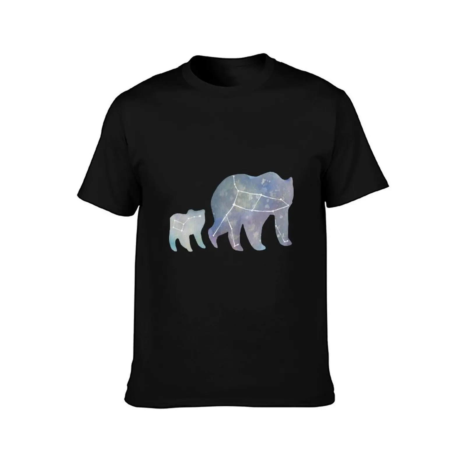 Ursa Major and Minor T-Shirt, Summer Casual Cotton Tee, Oversized Streetwear Tops, Vintage Graphic Print, Loose Fit Short Sleeve