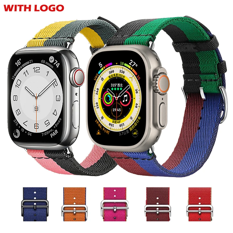 Jumping Single Tour Strap For Apple Watch Ultra 49mm Band 44mm 40mm Correa for IWatch SE 6 5 4 Sports Band 46mm 42mm Bracelet