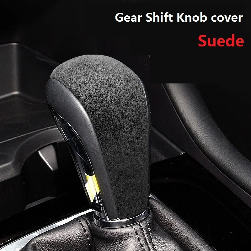 Super Sale Suede Accessories for Mazda 3 Axela CX30 CX-30 2020 2021 Gear Shift Knob Cover Protector Trim Gear Head Decor Patch