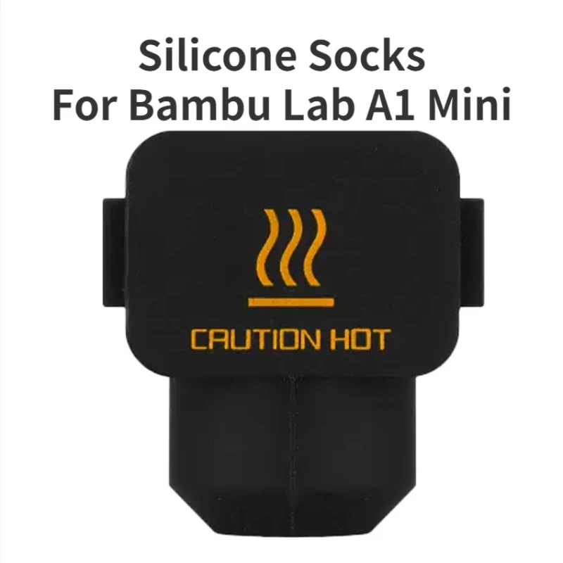 Silicone Socks For Bambu Lab A1 Mini Heating Block Parts, Wholesale A1-mini Hot end Heat Insulation Case Cover Black