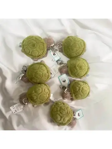 Turtle bag pendant keychain doll cute home decoration cat dog interactive toy pet holiday gift 15cm