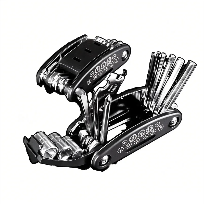 16-in-1 Socket Wrench Set Non-Slip Rotating Head Durable Stainless Steel for Home Car Repairs Easy Universal Tool