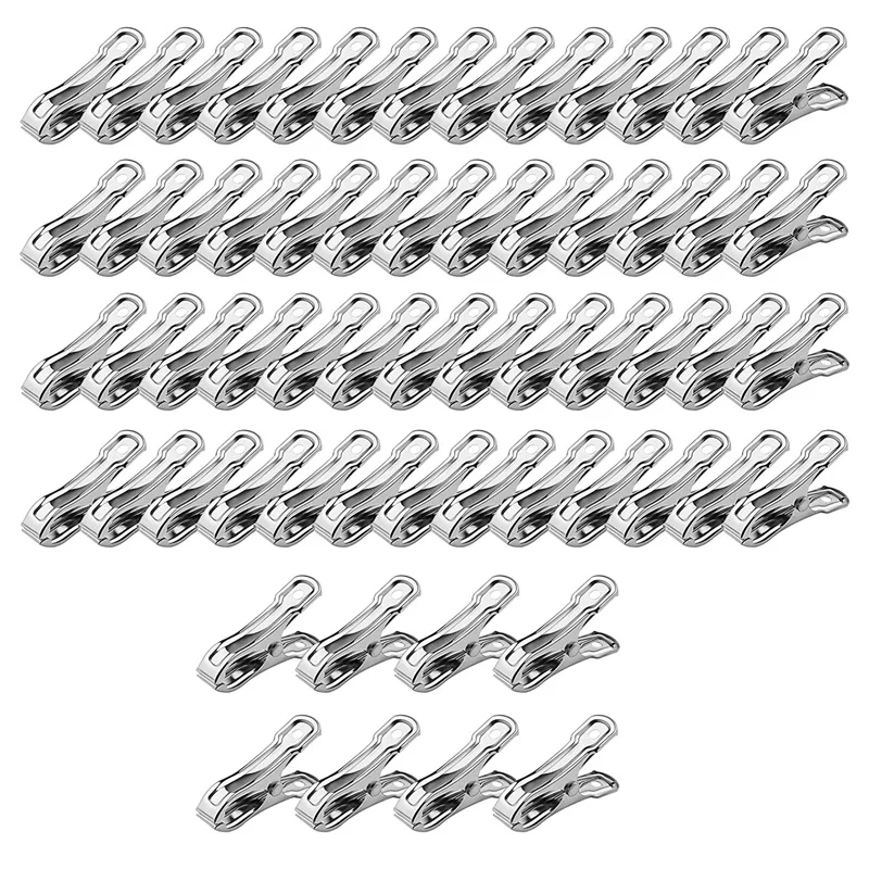 

60 PCS Garden Clips,Greenhouse Clamps Made Of Stainless Steel For Netting,Garden Hoops Or Greenhouse Hoops