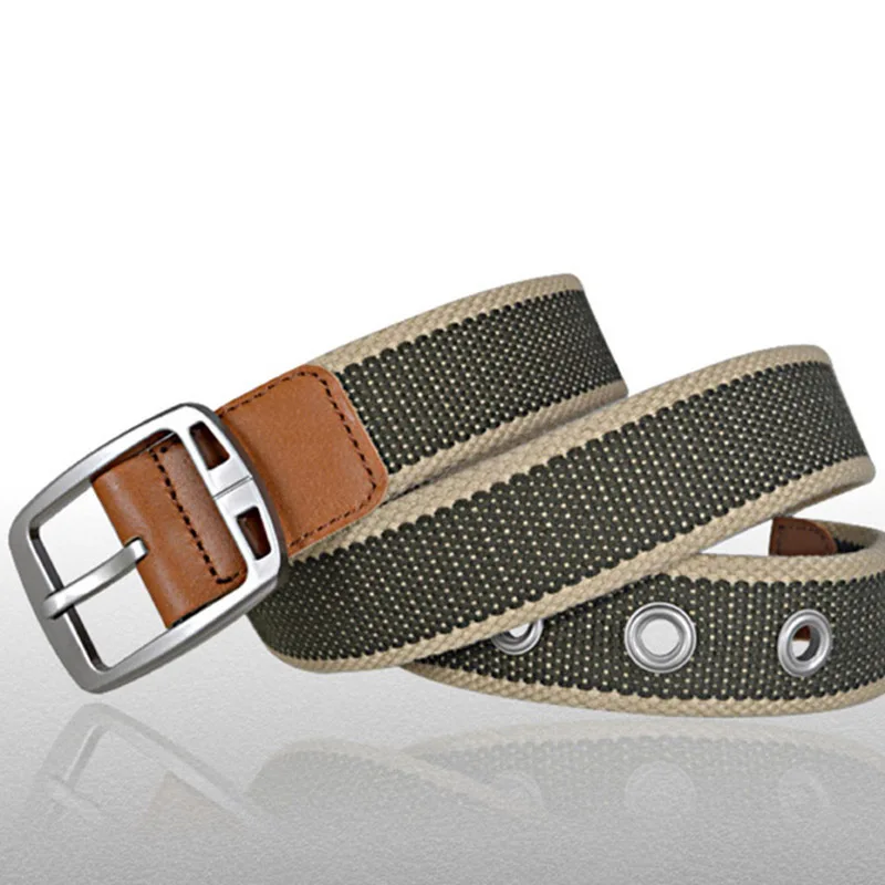 Silver Buckle Canvas Belt For Casual Men And Women's Travel And Office High-Quality Tactical Training Quick Disassembly Of Belt