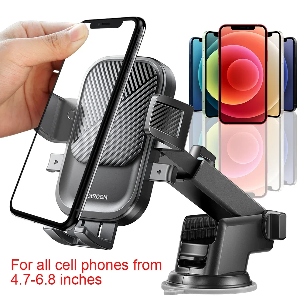Mobile Phone Stand Sucker 360 Rotating Car Navigation Bracket Dashboard & Windscreen Phone Holder for 4.7-6.8 Inch Smartphones