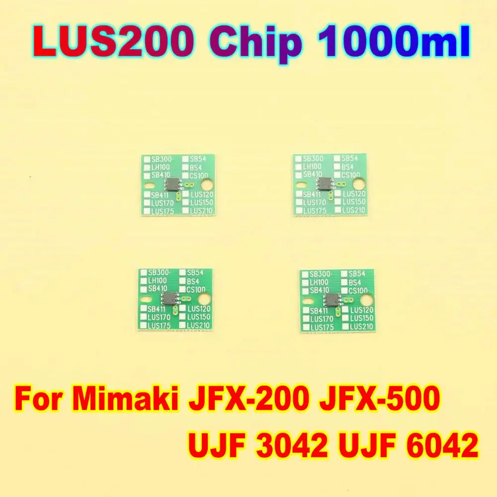 LUS200 Ink Chip For Mimaki LUS 200 Ink Bottle Chip For Mimaki JFX-200 JFX-500 UJF 3042 UJF 6042 Lus200 One Time Use Chip 1000ml