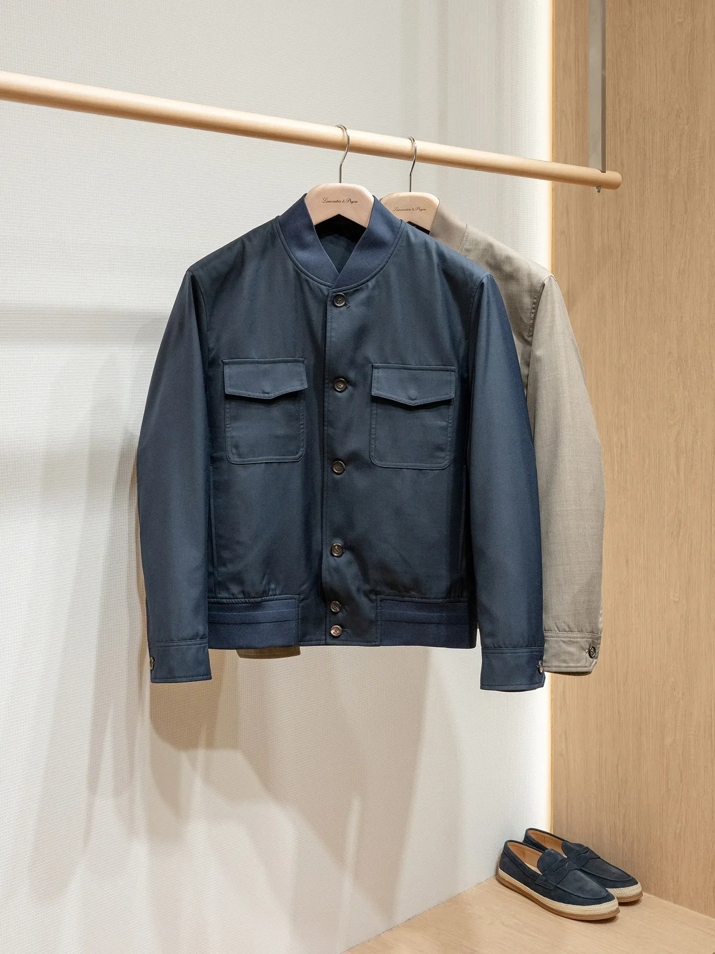 Australia imported machine washable wool fabric old money men's casual jacket