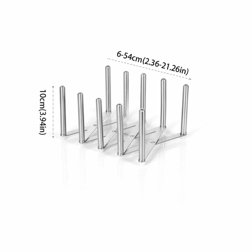 

Stainless Steel Telescopic Rack Foldable Telescopic Design Pot Cover Storage Retractable Adjustable Kitchen Storage Tray