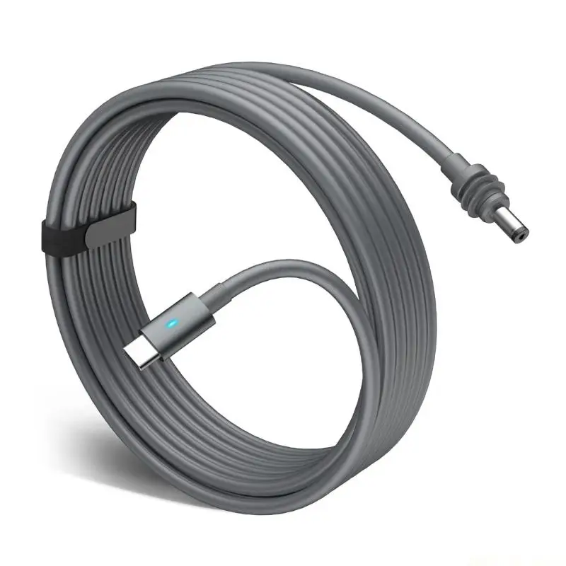M5TD Powerful USB C DC5521 Charging Cord LED Power Indicates Weatherproofie Cable