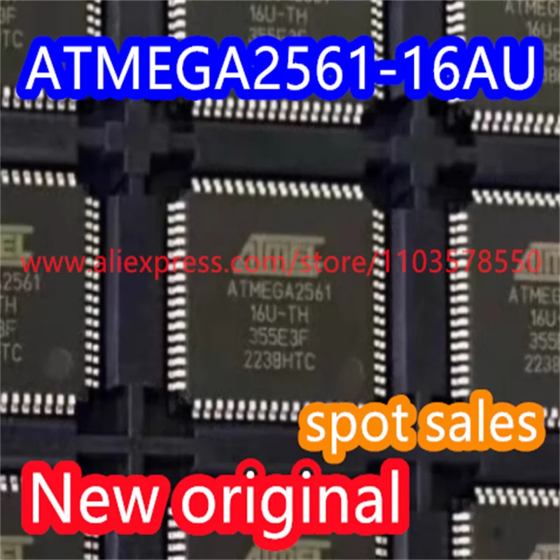 

5PCS New original ATMEGA2561-16AU microcontroller AVR package TQFP-64 SMT 8-bit microcontroller core ATMEGA2561