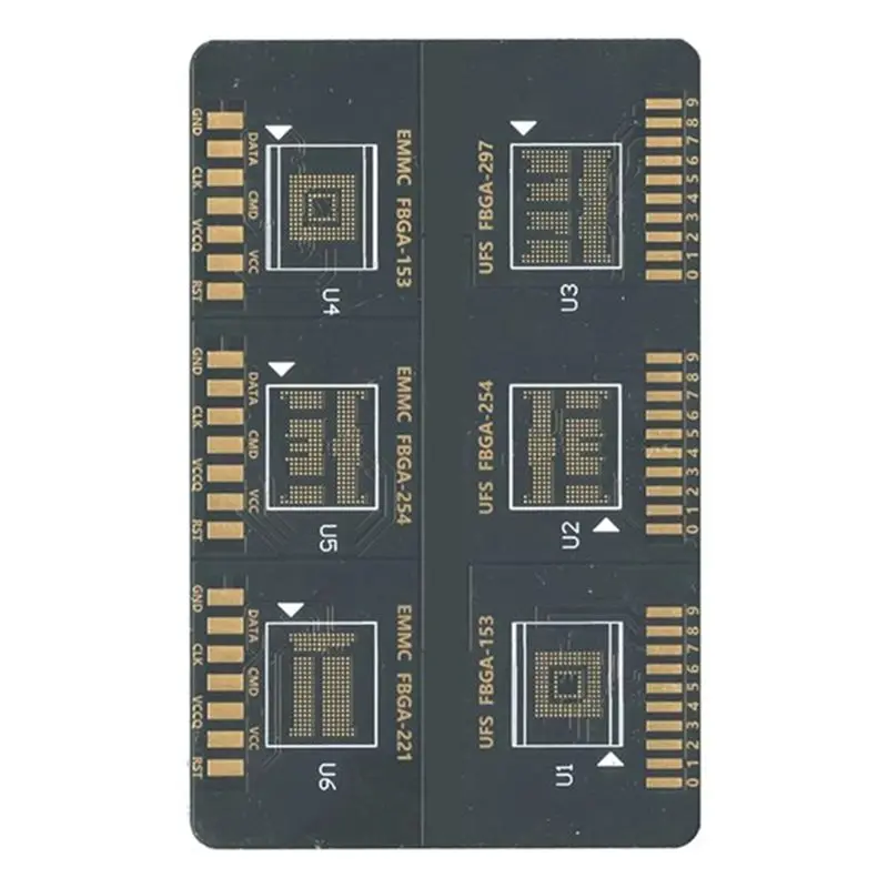 ABGN V2(2 In 1) Flash F64 BOX BGA ISP Board Flash 64 FPC EMMC/UFS Flex Cable Set UFS HSG1 FPC V2
