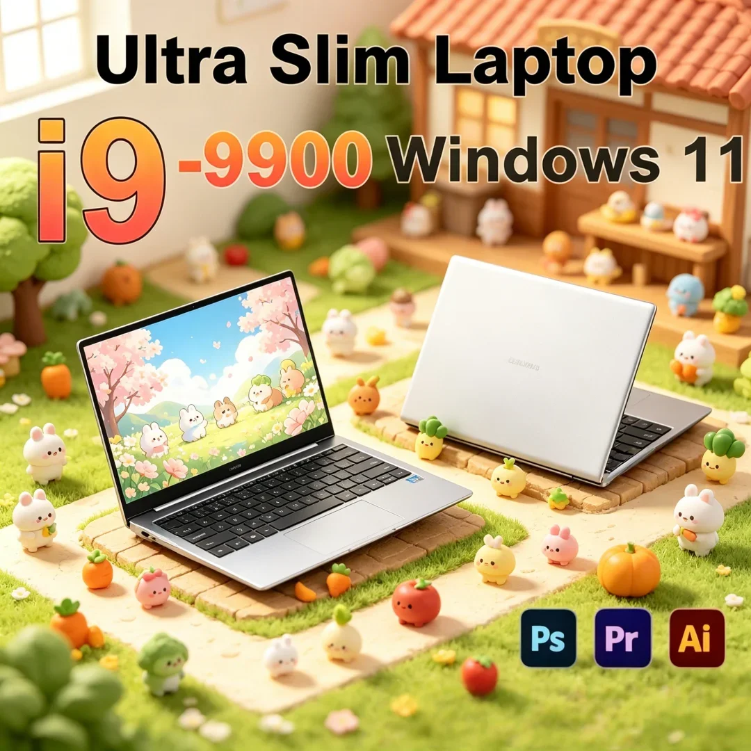 

2026 Ingenious New 15.6 Laptop Intel Core I9-9900 32GB 2TB Gaming PC Lucid Ultra Slim Polished Study Computer PC Windows 11 Pro