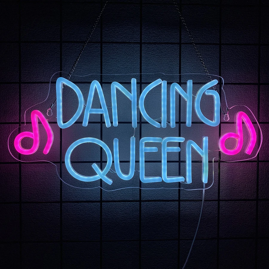 Let's Dance Neon Signs for Wall Decor, Kitchen Disco Neon Light Up Sign for Dancing Party,Bar Accessories,Party Decor view 5