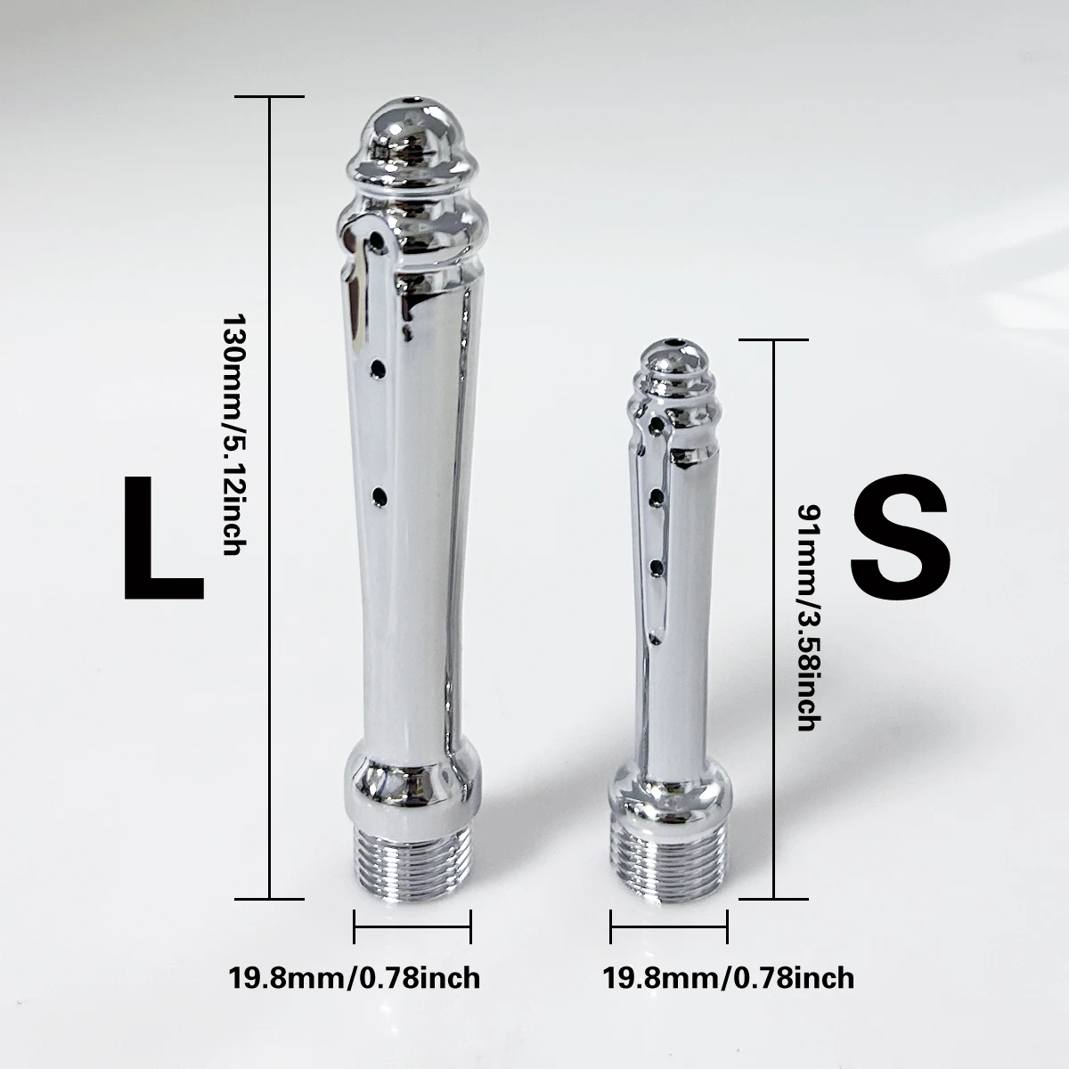 1Pcs, ABS anal vaginal douche, Conversion head for outdoor use, butt flush, multi-function enema, plug-in shower, sex toys view 2