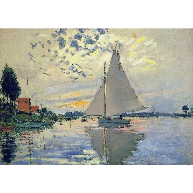 Claude Monet affiche de paysage impressionniste Vintage campagne jardin fleur Nature toile peinture 