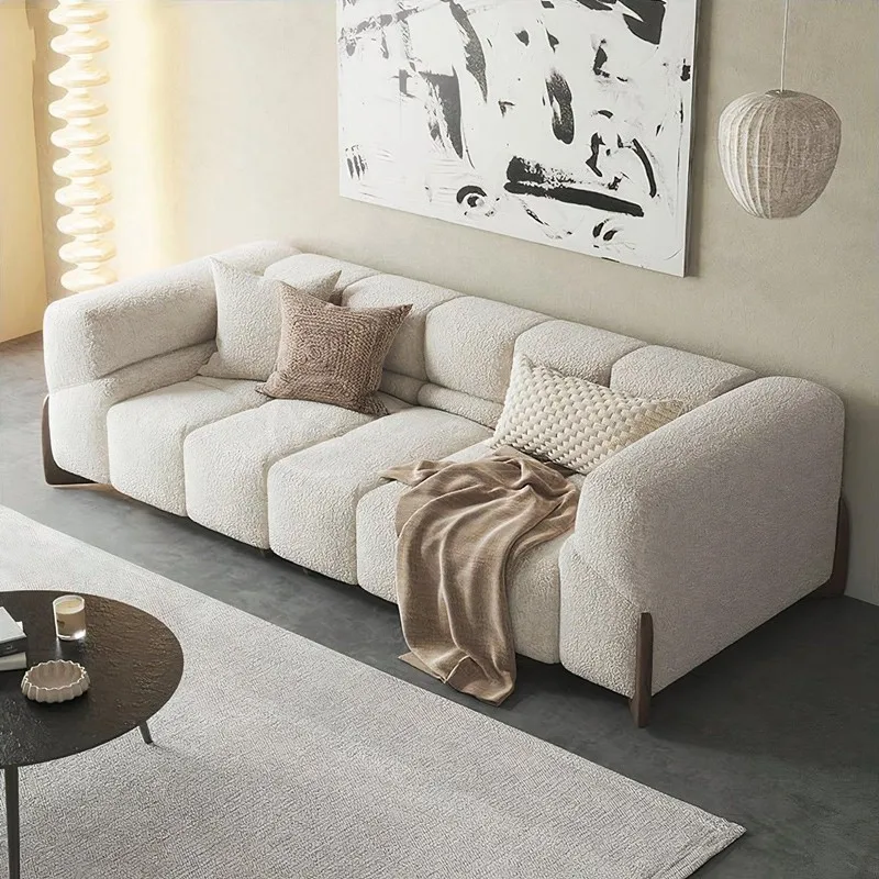 Living room fabric sofa soft decoration model room sales department reception sofa