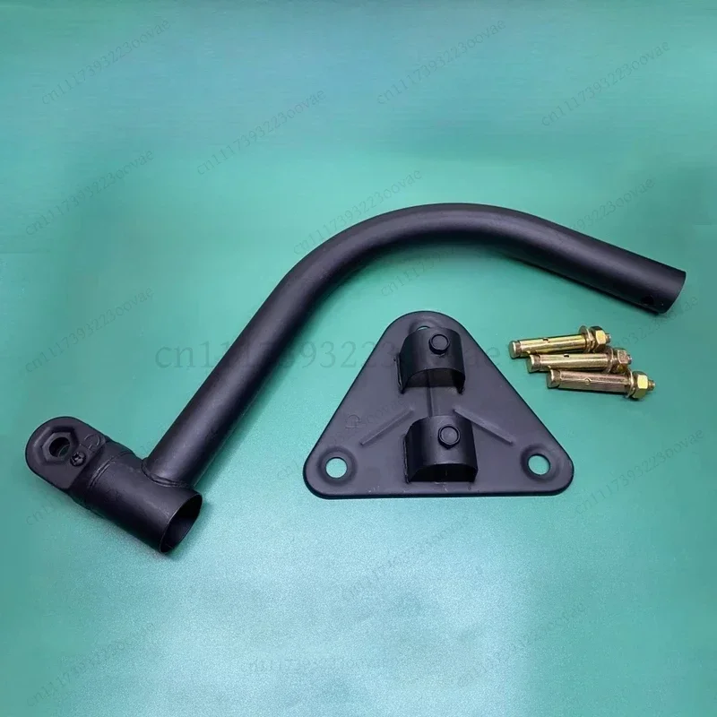 L-Straight & Curved Rod Triangle Bracket Base Pendant Accessories Wall Mount Horn Fan Parts
