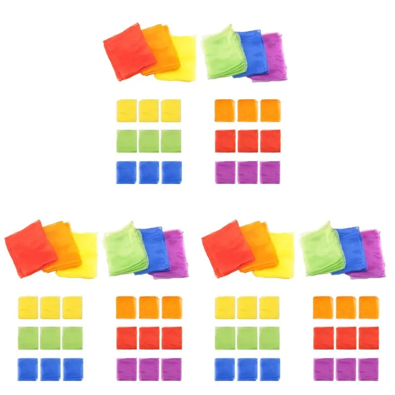 

Набор из 72 разноцветных платков для жонглирования и танцев A63T – музыкальные платки для развития ритма и движений у детей