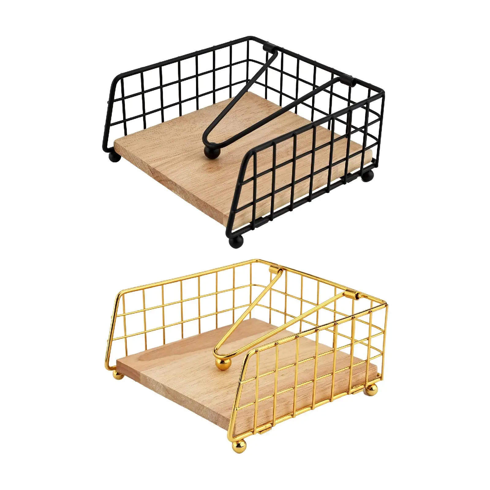 Napkin Holder for Table with Weighted Arm Iron Decoration Modern Napkin Organizer for Hotel Restaurant Living Room Party Wedding