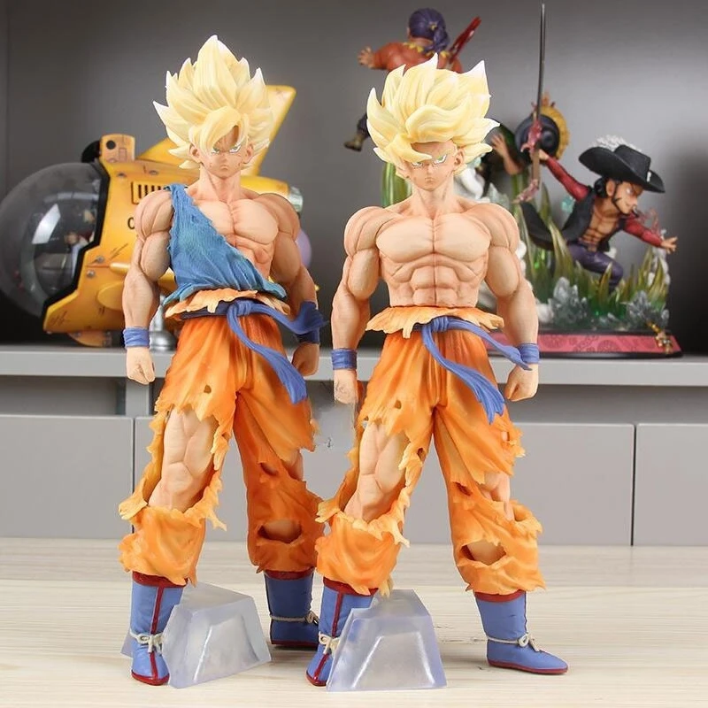 Figura de Anime Dragon Ball Z Son Goku Super Saiyan figura de acción estatua de PVC modelo adorno de escritorio exhibición juguete para regalo coleccionable