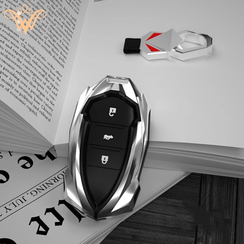 

Zinc AlloyCar Key Cover For Chery Tiggo 8 7 5X 2019 2020 Smart Keyless Remote Fob Protect Case Keychain Accessories