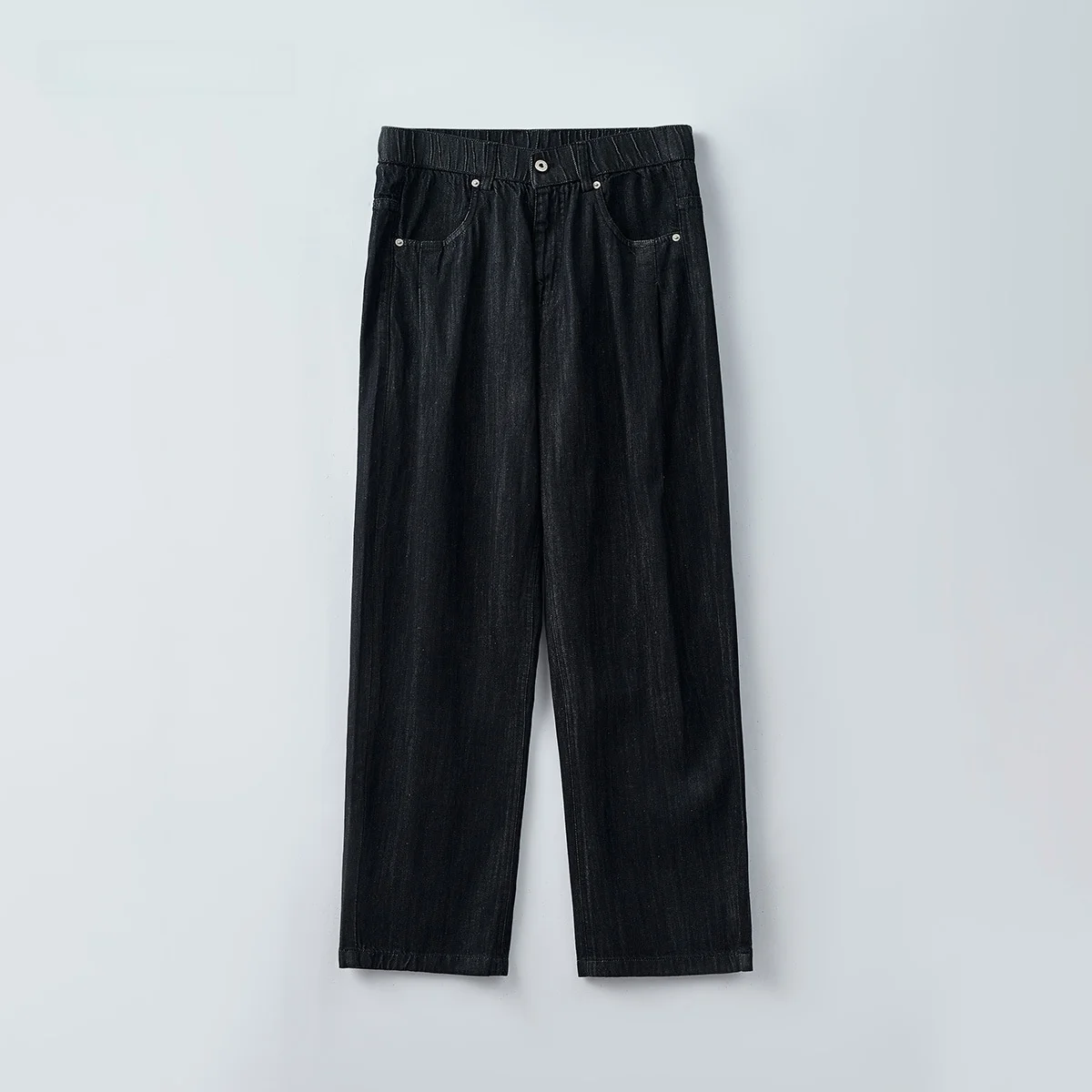 

Men's Original Color Jeans Loose Straight Leg Pants Versatile Casual Wear Spring Collection High Waist Zipper Fly Denim Jeans