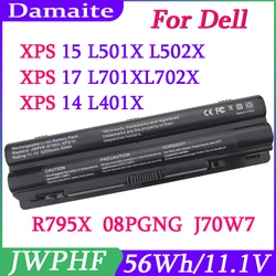 JWPHF R795X 9 Cells Laptop Battery For DELL XPS 14 15 17 L501X L502X L521X L701X L702X L401X J70W7 WHXY3 THHK 312-1123