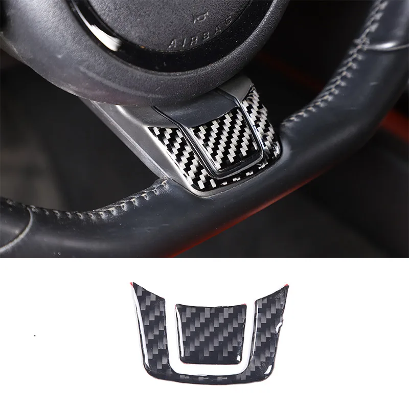 Soft Carbon Fiber For Jaguar F-TYPE 2013-2026 Car Steering Wheel Decorative Sticker Car Interior Accessories