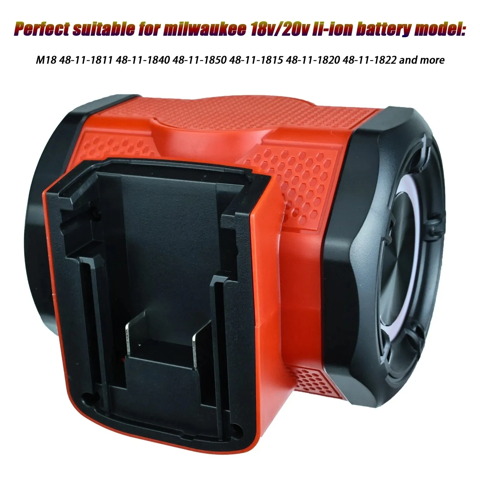 Imagem -04 - Alto-falante Bluetooth Portátil com Usb Alto-falante sem Fio Amplificador para Milwaukee Festa e ao ar Livre Bateria Li-ion 18v