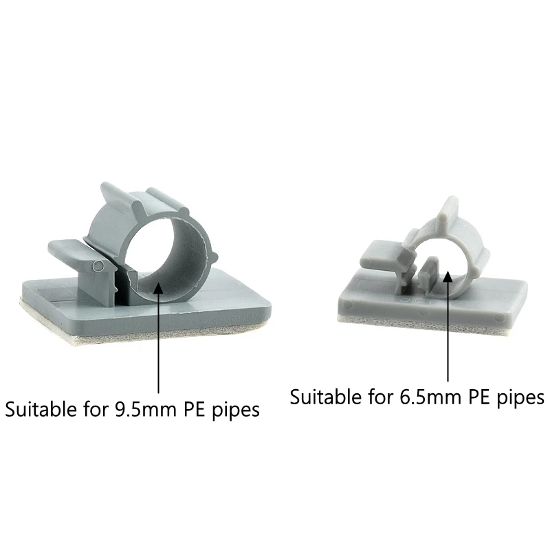 5PCS Hose Clamp With Adhesive Backing Fixed Clamp PE Pipe Water Pipe Water Purifier Pure Water Machine Fish Tank Accessories
