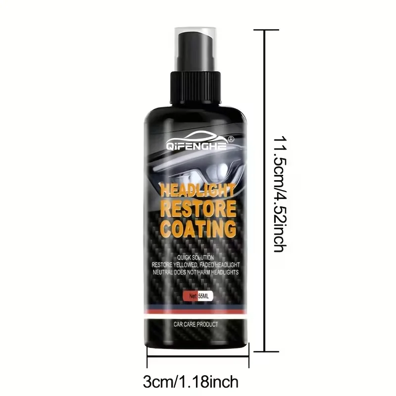 100ml Headlight Restoration Coating Spray - Restore Yellowed & Faded Lenses