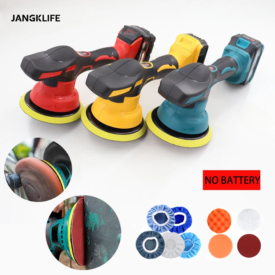 

JANGKLIFE полировщик автомобиля и мотоцикла, электрическая полировальная машина, беспроводная шлифовка воском, уплотнение, инструмент для глазури, шлифовка, очистка