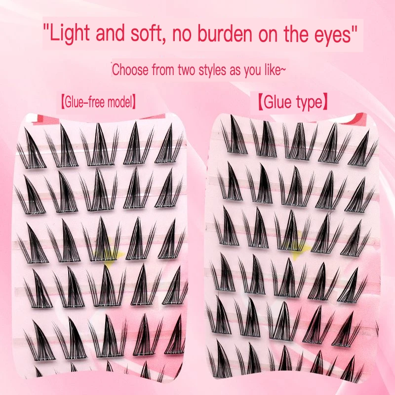 Die selbstklebende Falsche Wimpern von Butterfly Girl sind natürlich segmentiert und fotogen für faule Anfänger